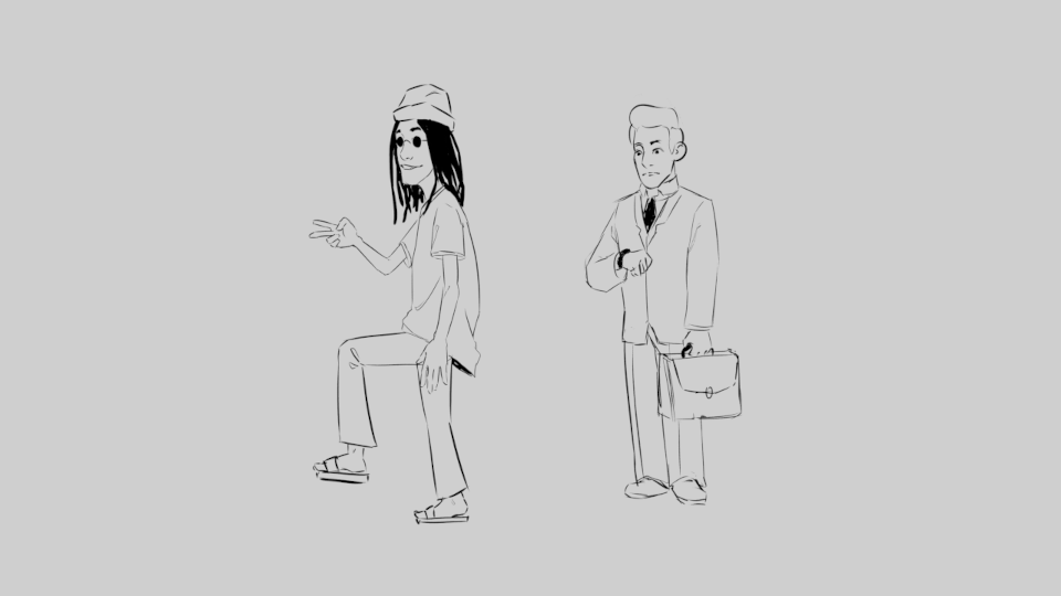 Pedestrians sketch