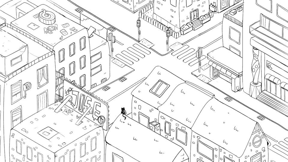 Exterior bw sketch